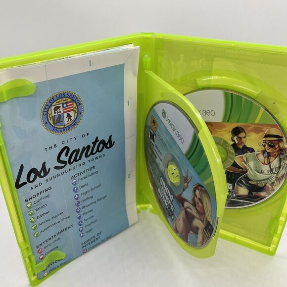 Grand Theft Auto V 5 Xbox 360 + Map - Tested - Picture 5 of 11